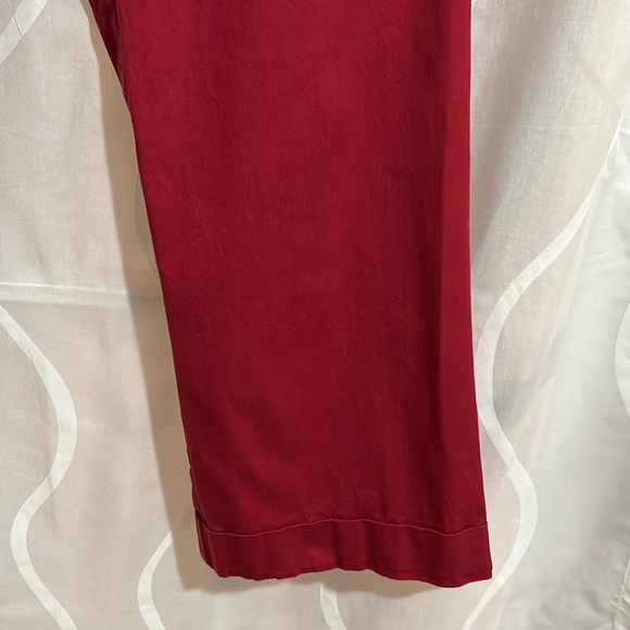 Emma James, Red Cropped Stretch Pants, Size 14 - Picture 3 of 6